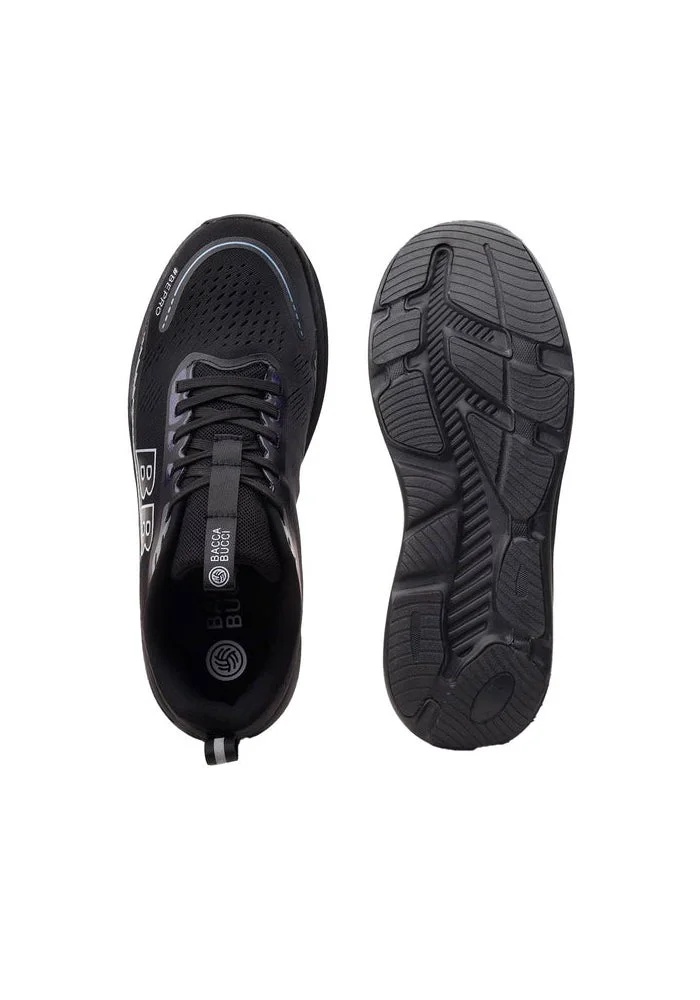Bacca Bucci Midnight Black AEROCORE All-Day Athleisure Sneakers for Men | Best Price UAE